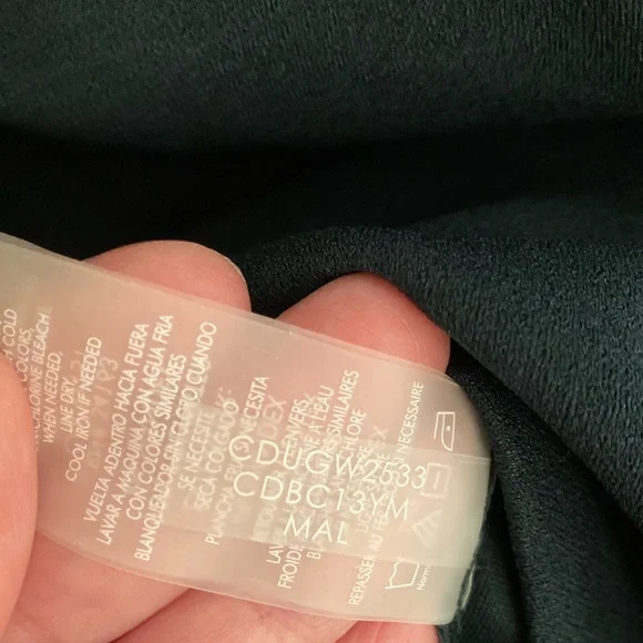 NEW Calvin Klein Fall Green Ruffle Short Sleeve Pencil Sheath Formal Dress 10 - Picture 15 of 17